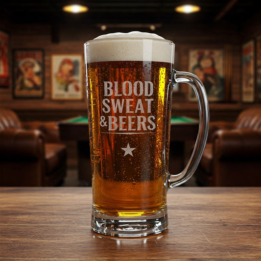 Tall Beer Mug - Personalized Laser Engraved