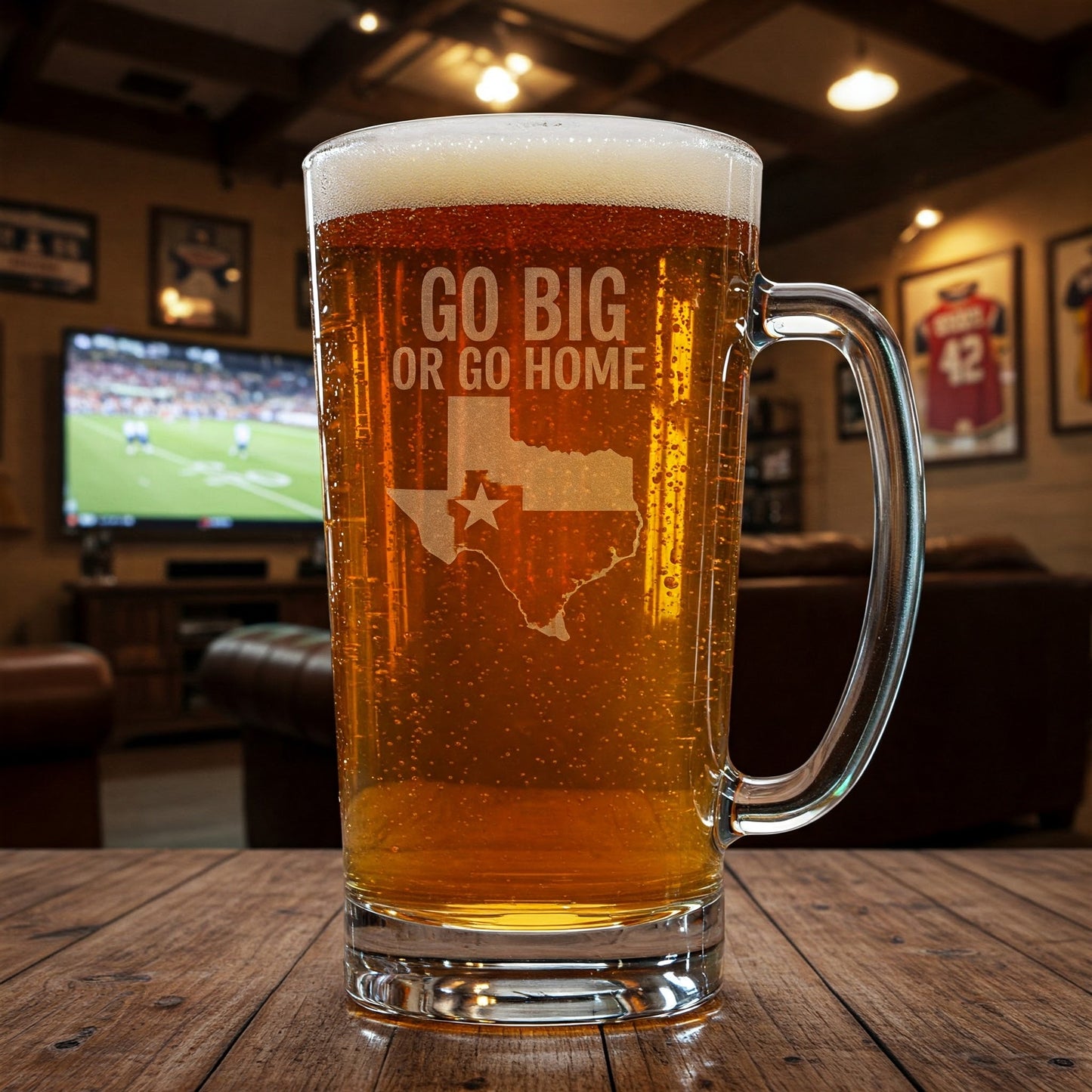 Tall Beer Mug - Personalized Laser Engraved